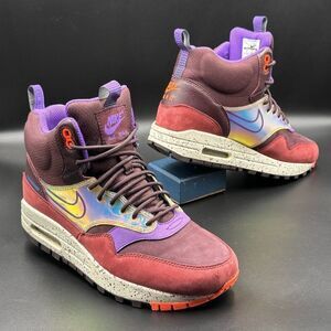 Nike Wmns Air Max 1 Mid Sneakerboot 'Deep Burgundy Iridescent'